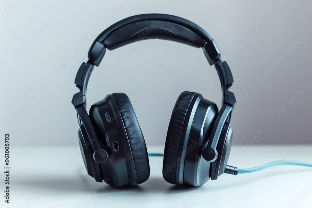 gaming headphones on a white background gaming headphones on a white background