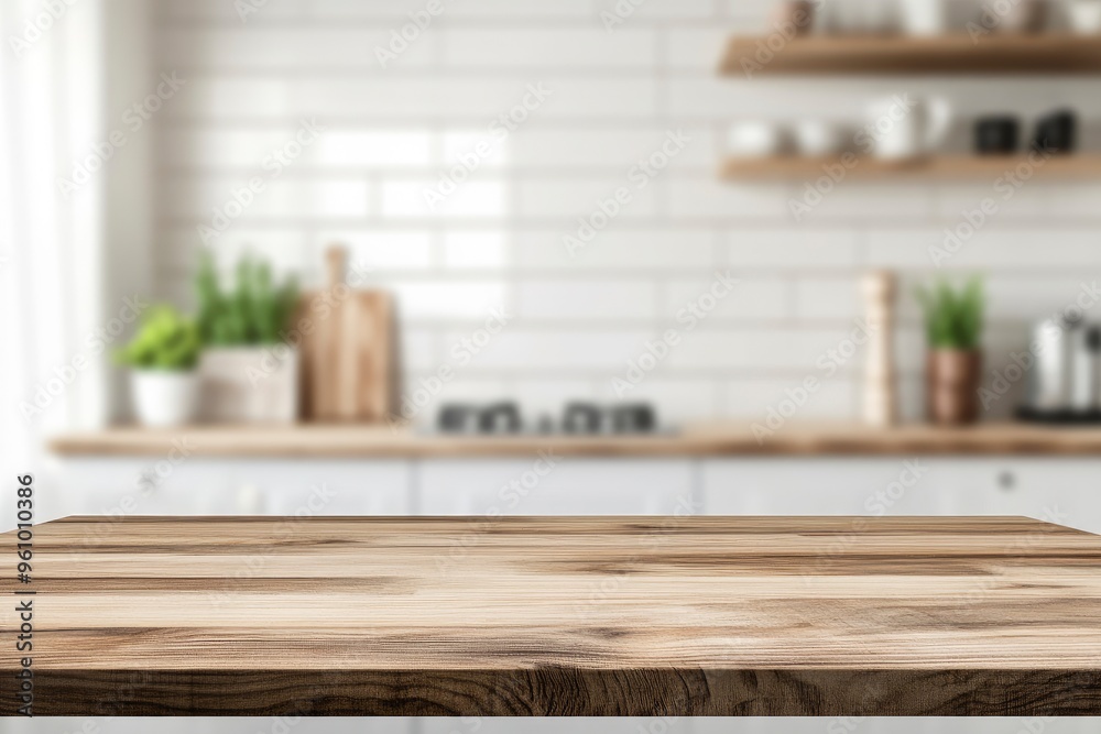 kitchen table background, wood counter top on blur of white clean abstract home interior with bokeh. used for display or montage your wooden for dining background, ai kitchen table background, wood counter top on blur of white clean abstract home interior with bokeh. used for display or montage your wooden for dining background, ai