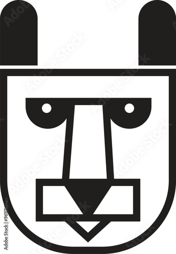 Lion Logo Simple minimalist