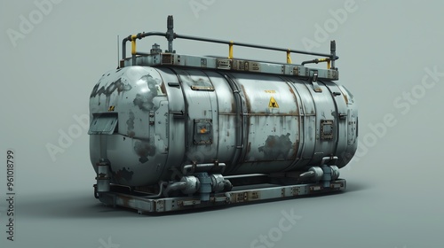 A detailed 3D render of a sidebyside fuel tank photo