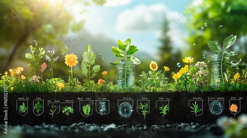 Steps of Photosynthesis stepbystep illustration of the photosynthesis process showing how plants convert sunlight carbon dioxide and water into glucose and oxygen photo