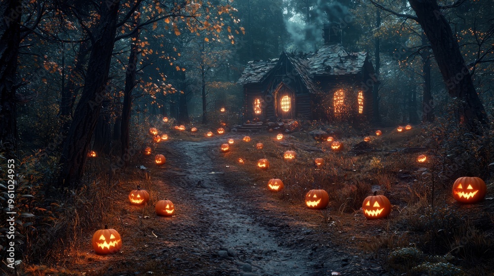 Halloween Cabin in the Woods. Halloween Cabin in the Woods.