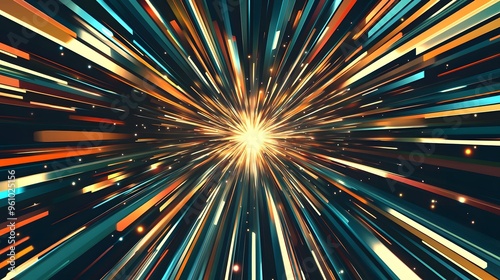 Abstract fiber optics background.