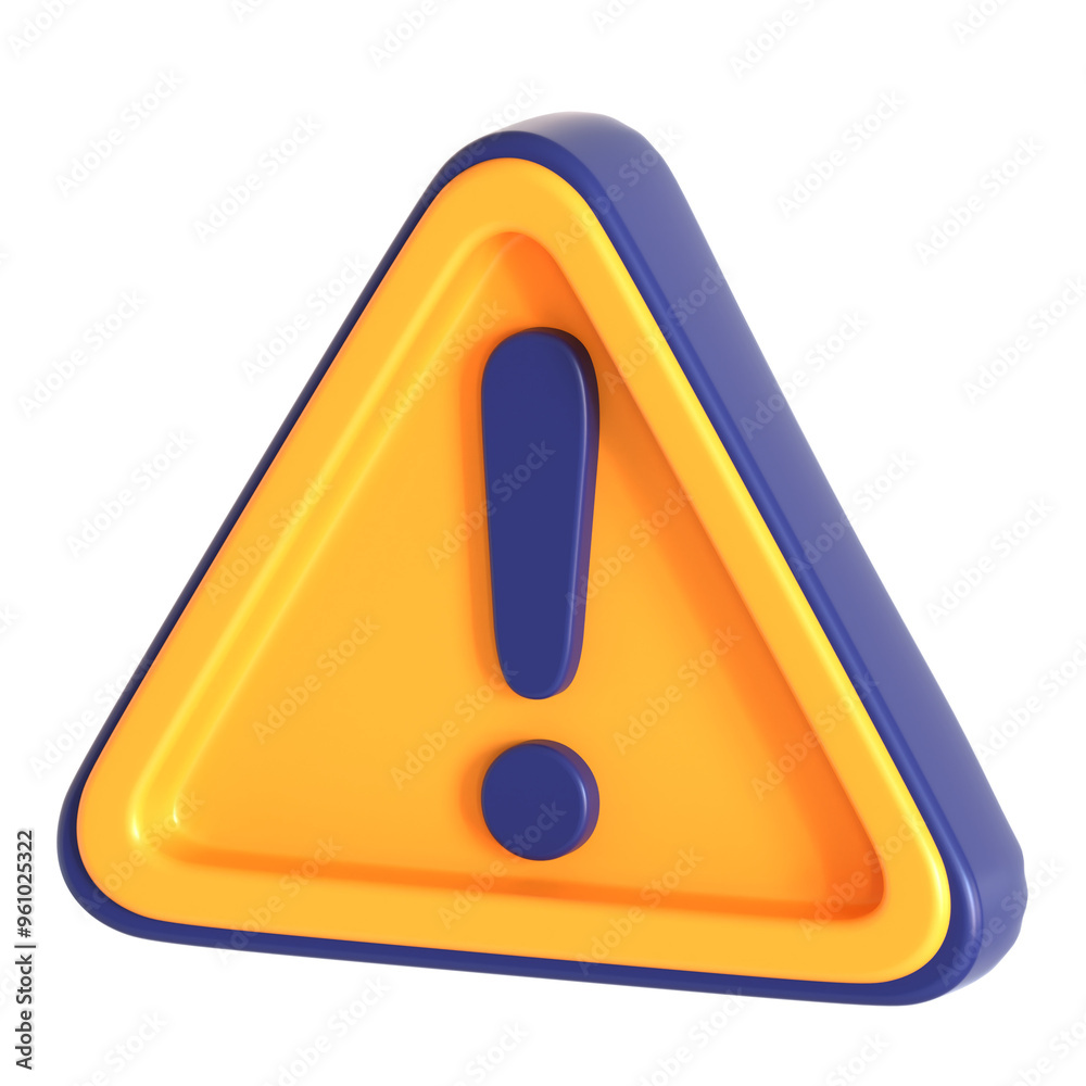 emergency sign 3D icon illustration emergency sign 3D icon illustration