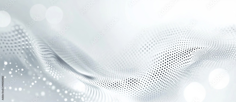 Abstract white background with wavy dots and shapes for modern design Abstract white background with wavy dots and shapes for modern design