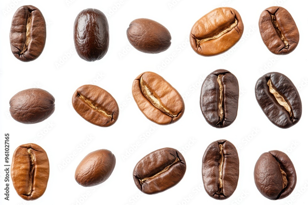 custom made wallpaper toronto digitalA collection of various coffee beans showcasing different roasts and types.