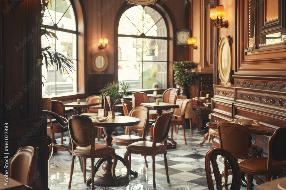 Classical Theme Cafe Interior Classical Theme Cafe Interior