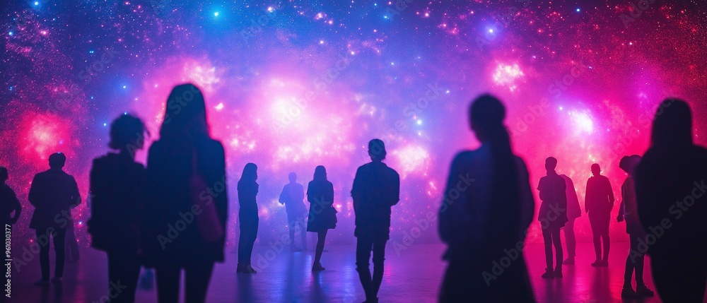 Individuals in a neon-filled cosmic environment Individuals in a neon-filled cosmic environment