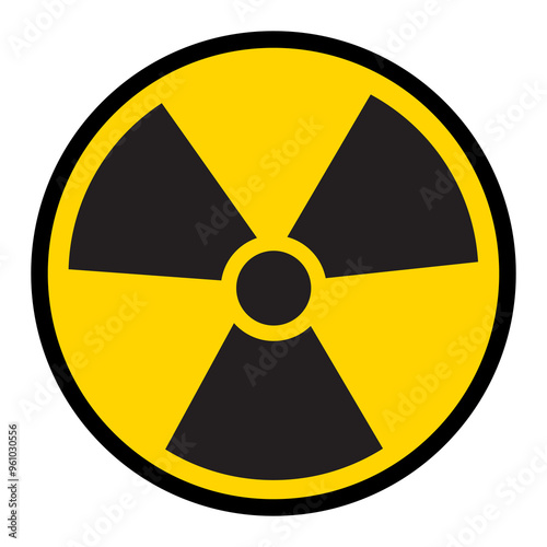 radiation sign vector illustration