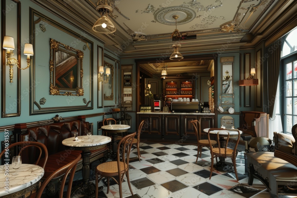 Classical Theme Cafe Interior