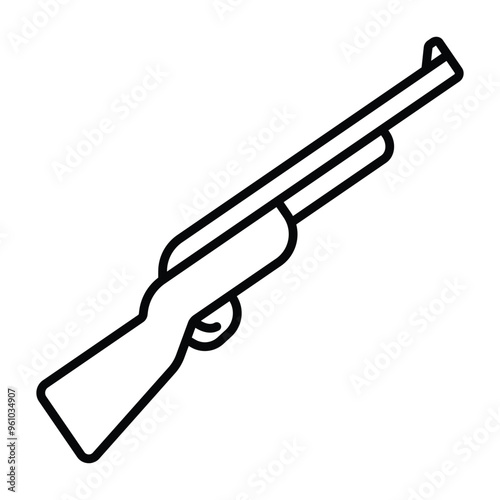 Weapon, gun set icon vector design template 