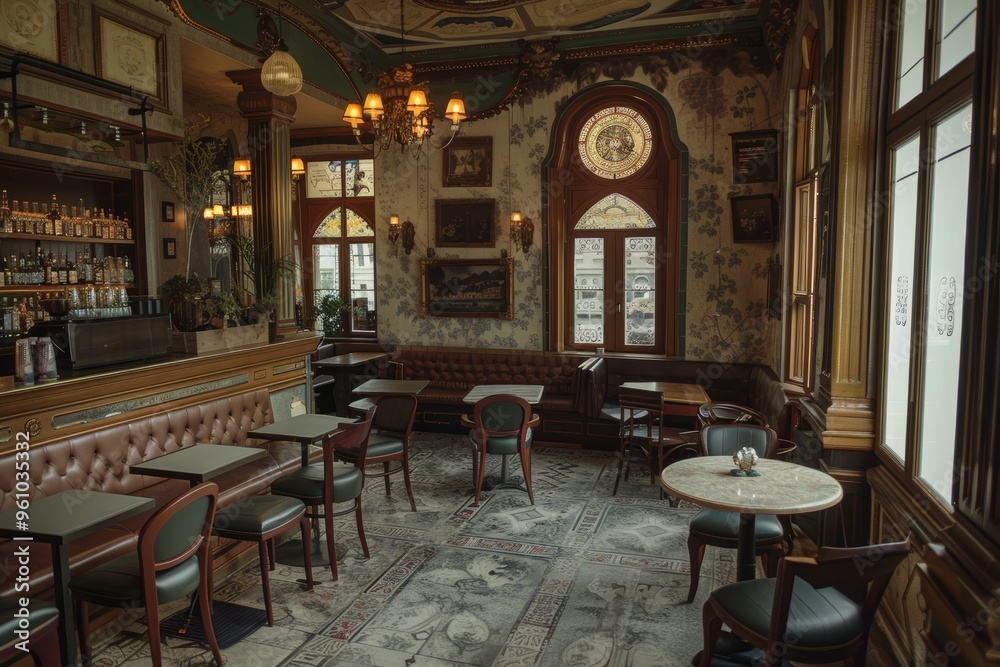 Classical Theme Cafe Interior Classical Theme Cafe Interior