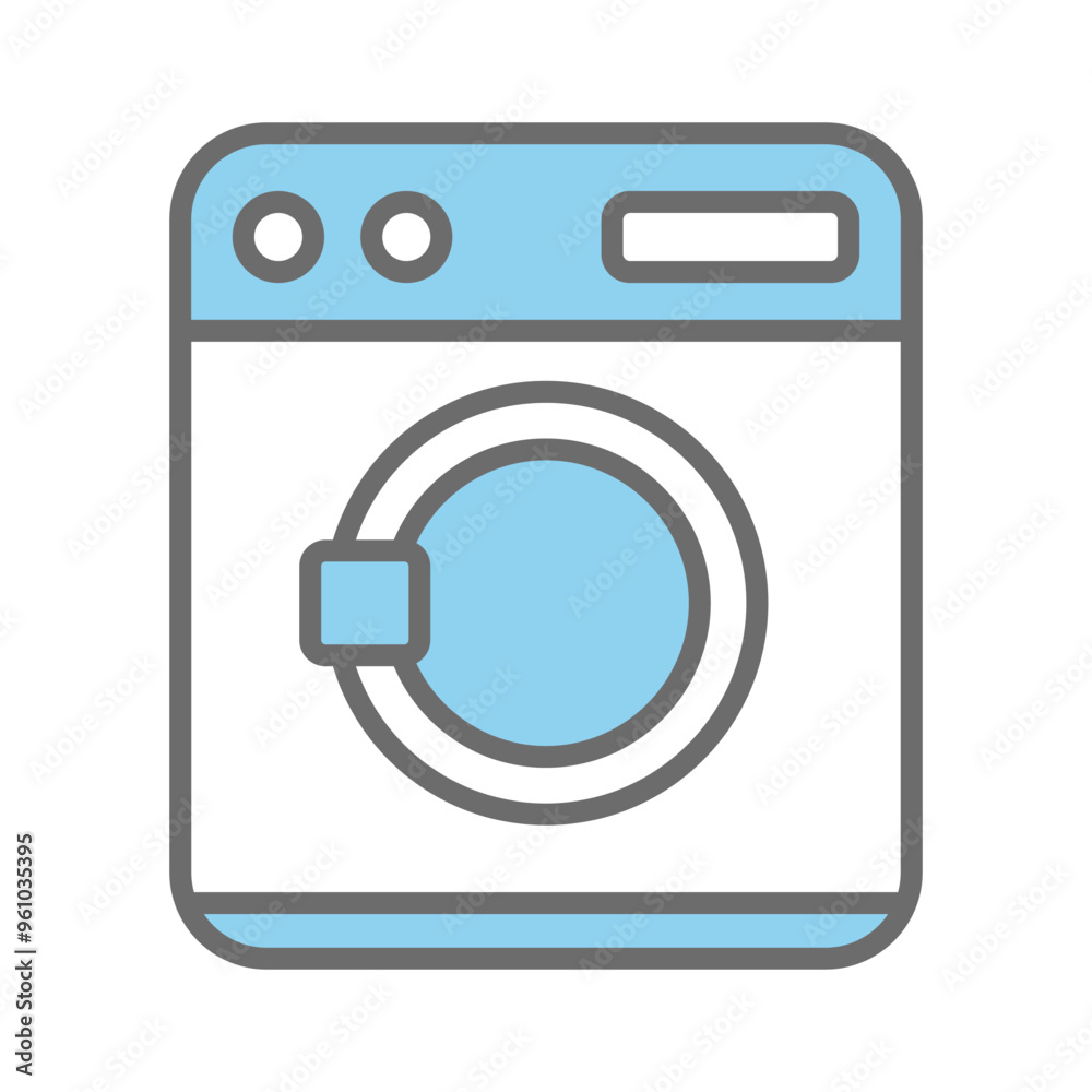 Washing machine icon vector design template Washing machine icon vector design template