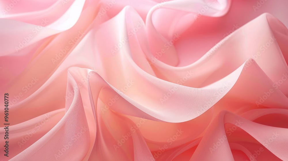 Obraz premium Curvy Pink Abstract Background
