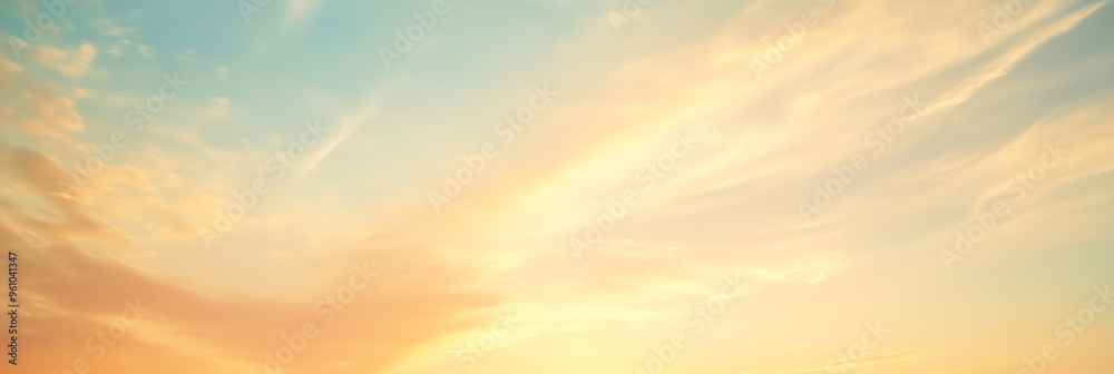 Fototapeta premium Beautiful sky at sunrise or sunset