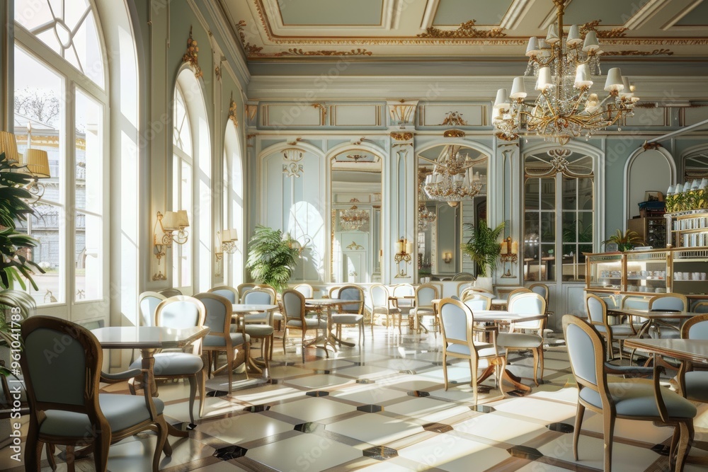 Classical Theme Cafe Interior Classical Theme Cafe Interior