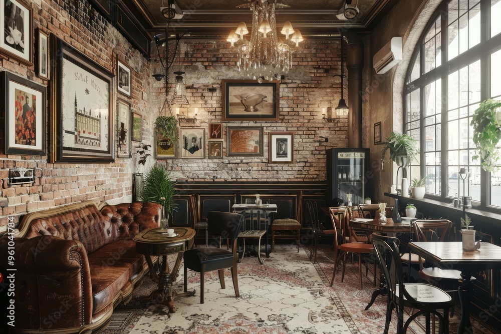 Classical Theme Cafe Interior Classical Theme Cafe Interior
