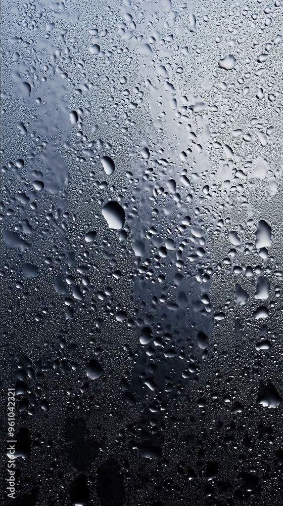 Glass Sheet Covered with Water Drops, Creating a Fresh and Clean Look. Perfect for Illustrating Concepts of Hydration, Cleanliness, and Modern Design Glass Sheet Covered with Water Drops, Creating a Fresh and Clean Look. Perfect for Illustrating Concepts of Hydration, Cleanliness, and Modern Design