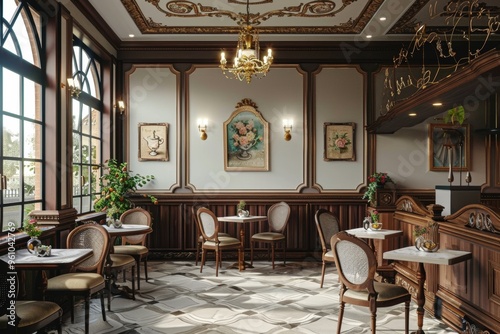 Classical Theme Cafe Interior