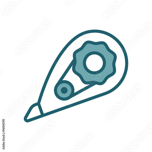 correction tape icon vector design template simple and clean