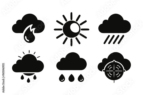 Weather Forecast Icon Set