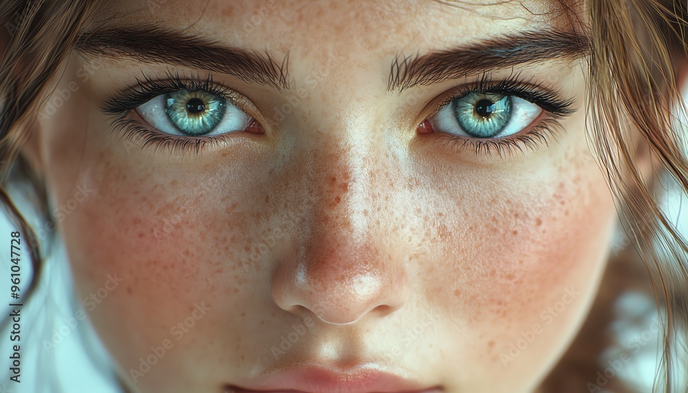 girl with a big forehead, realistic and detailed portrait, highdefinition image girl with a big forehead, realistic and detailed portrait, highdefinition image