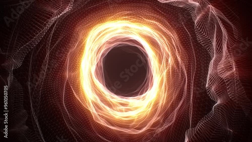 looped fractal lights universe portal tunnel