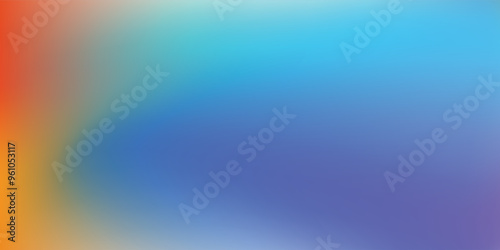 Smooth and blurry colorful gradient mesh background. Modern bright rainbow colors. Easy editable soft colored vector banner template pattern design mesh