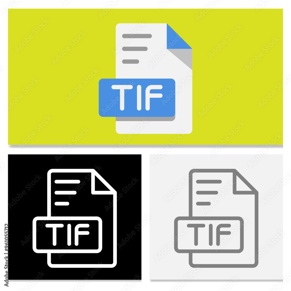 Set tif document file format. Unique style flat file type icon design. Can be used for websites, UI and interfaces. Set tif document file format. Unique style flat file type icon design. Can be used for websites, UI and interfaces.