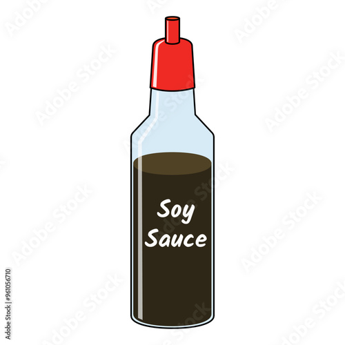 soy sauce vector illustration
