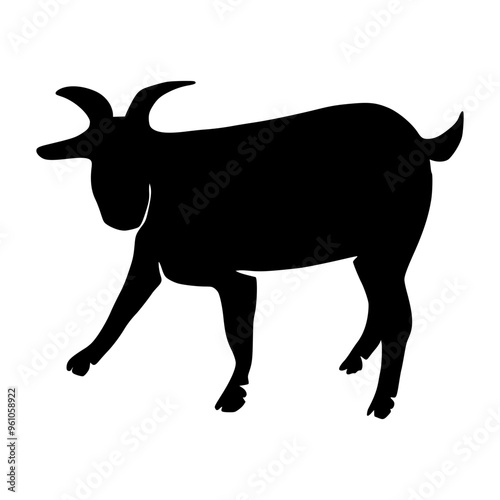 Goat Illustration Silhouette Eid al-Adha