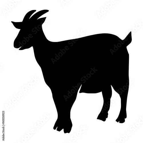 Goat Illustration Silhouette Eid al-Adha