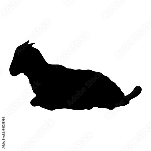 Goat Illustration Silhouette Eid al-Adha