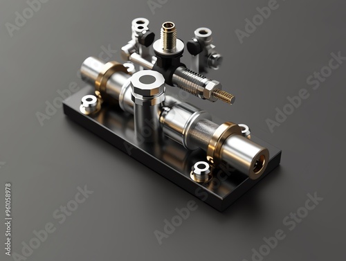 A 3D render of an ATV barometric pressure sensor