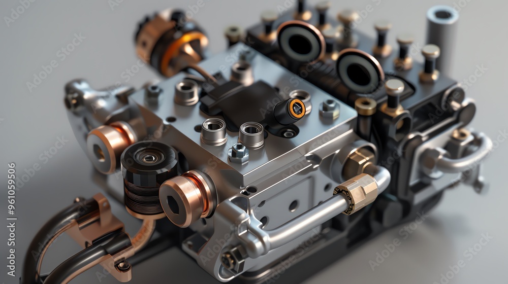 A 3D render of an ATV fuel system pressure sensor A 3D render of an ATV fuel system pressure sensor