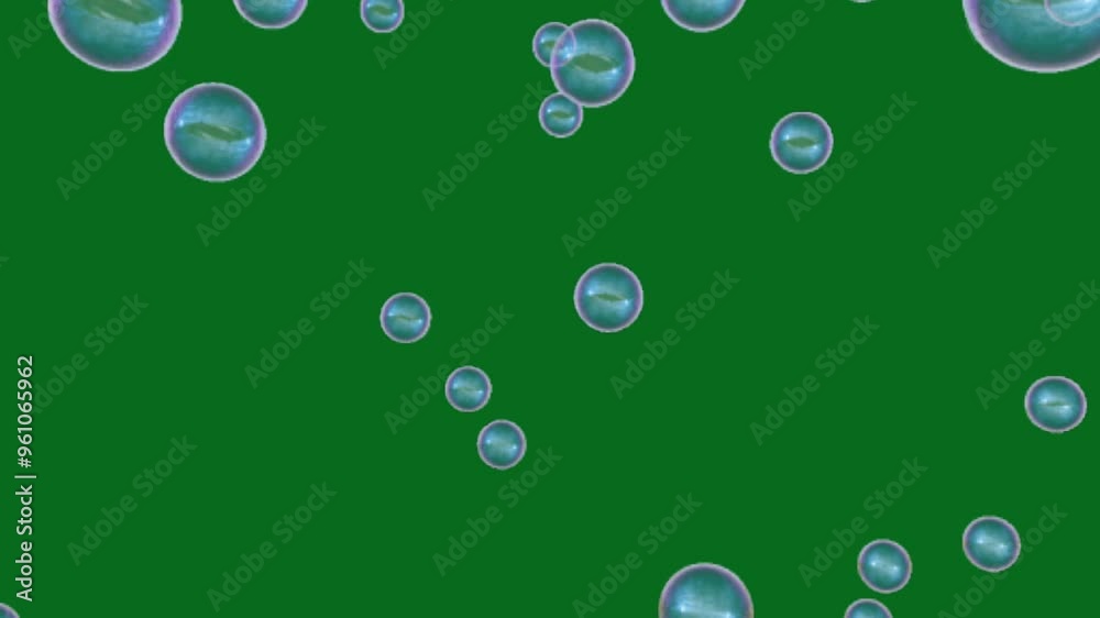 Bubble green screen, Abstract technology, science, engineering artificial Bubble green screen, Abstract technology, science, engineering artificial