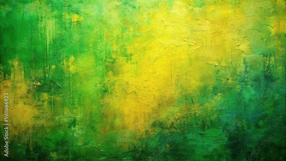 abstract colorful painting reflected in green and yellow tones abstract colorful painting reflected in green and yellow tones