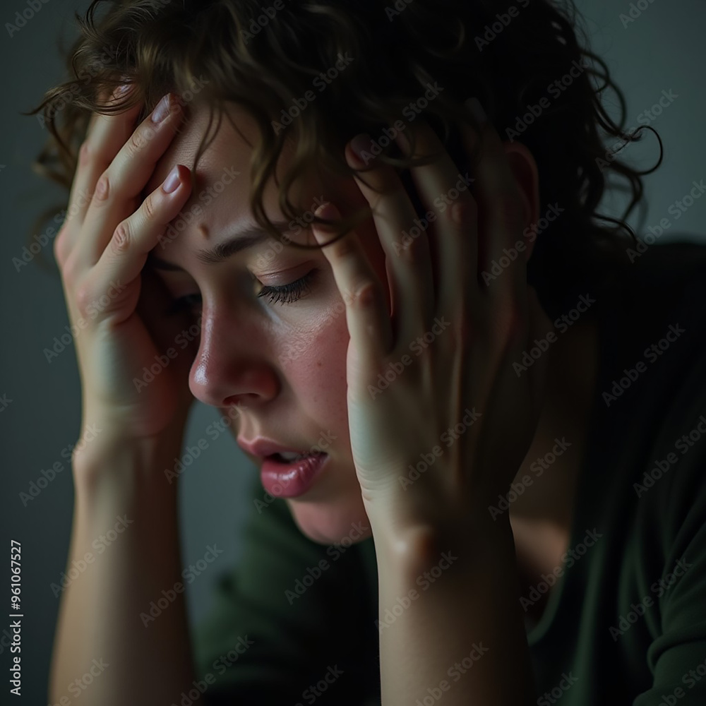 Fototapeta premium A person with depression