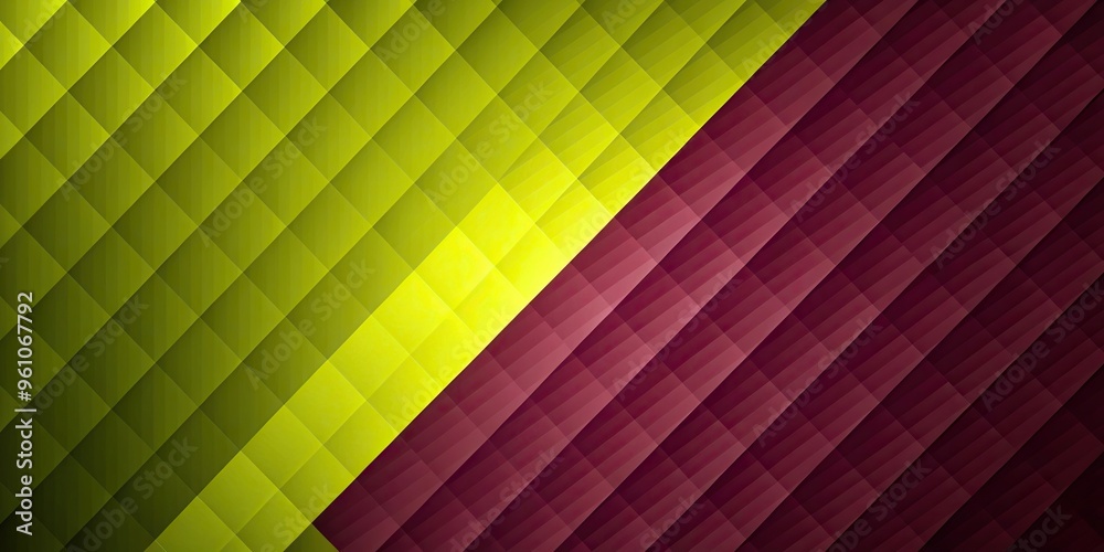 Fototapeta premium Abstract Constructivism art background in maroon and lime green colors