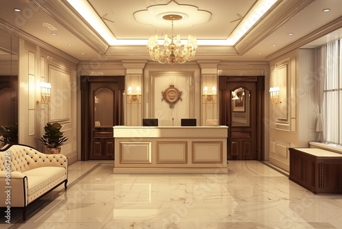 Classical Receptionist Interior