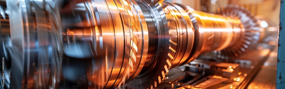 industrial machine drilling and milling steel.