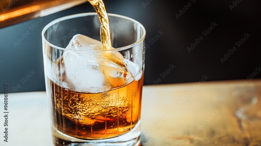 Classic Old-Fashioned Cocktail with Light and Dark Color Elements Served in Elegant Glassware. Timeless Drink Recipe with Rich and Balanced Flavors Perfect for Any Occasion Classic Old-Fashioned Cocktail with Light and Dark Color Elements Served in Elegant Glassware. Timeless Drink Recipe with Rich and Balanced Flavors Perfect for Any Occasion