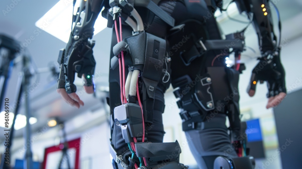 Obraz premium Exoskeleton Technology: A Glimpse into the Future