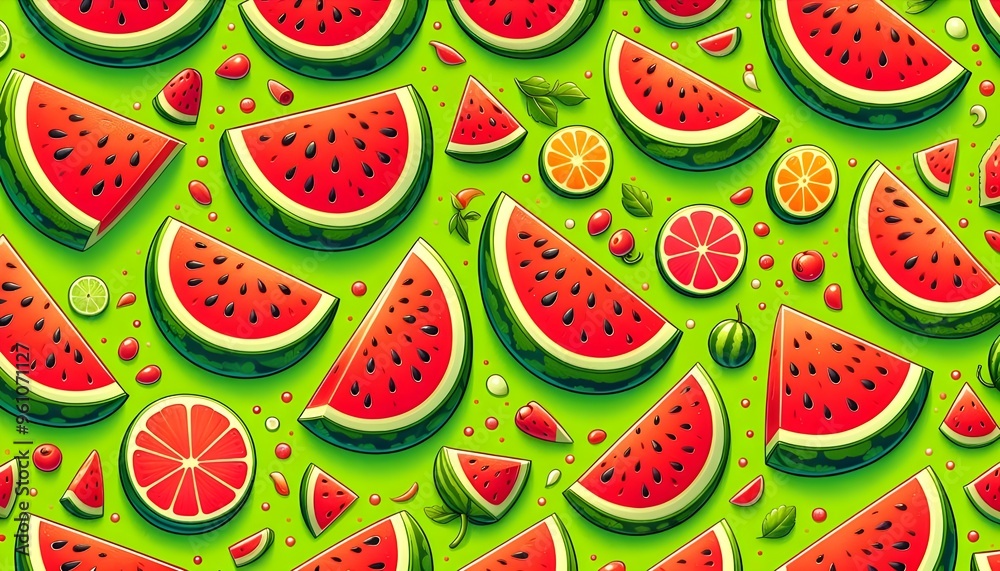 Watermelon pattern design Watermelon pattern design