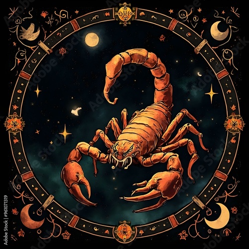 Fantastic Scorpio Zodiac Medal Sign