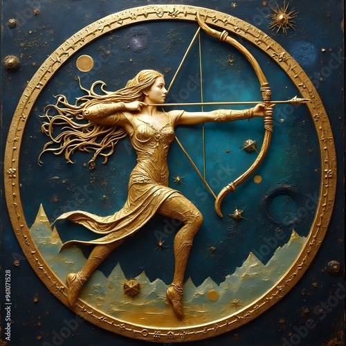 Fantastic Sagittarius Zodiac Medal Sign
