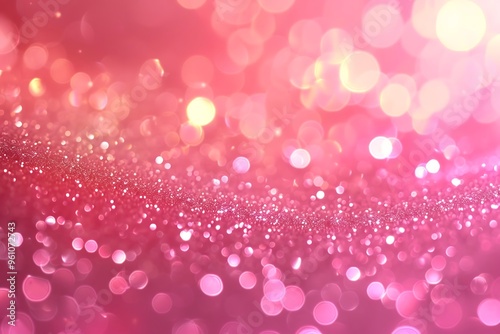 Abstract background in pink color blur lights.