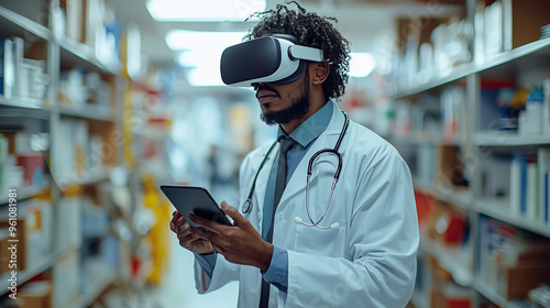 A doctor using a virtual re...