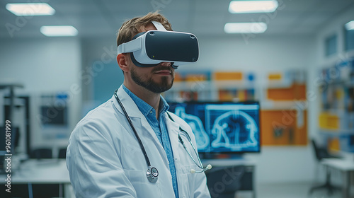 A doctor using a virtual re...