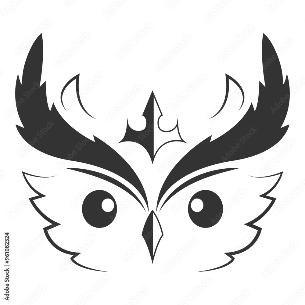 the owl vector illustration logo